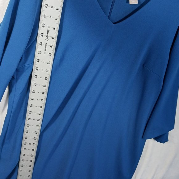 Chico's, Duchess Blue, Solid Full Cut Dress. Chicos size 3, or U.S. size 16/XL - Picture 9 of 10